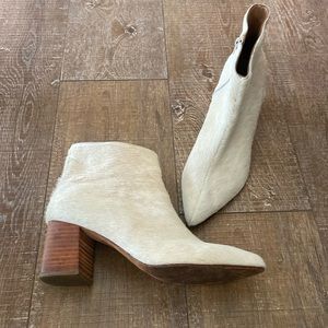 Huma Blanco cow hide booties size 8.5-9